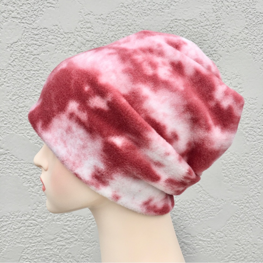 Marbled Plush Fleece Beanie